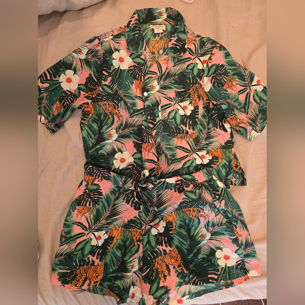 Cynthia Rowley Jungle Print Sleepwear Set